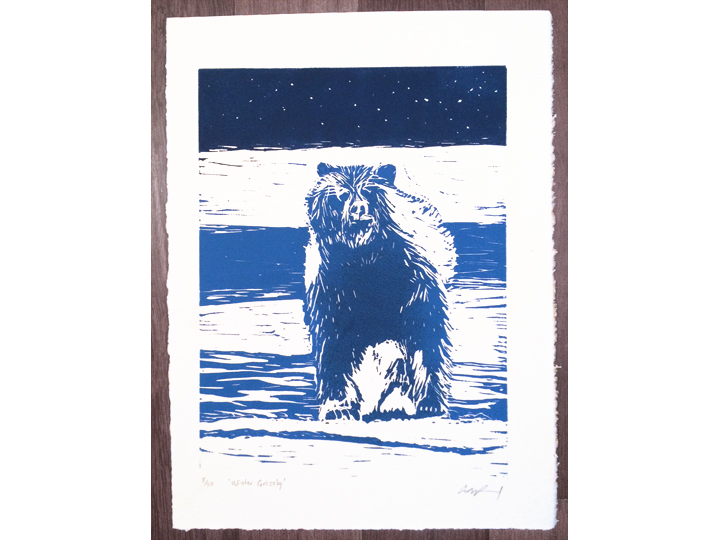 midnight blue grizzly bear