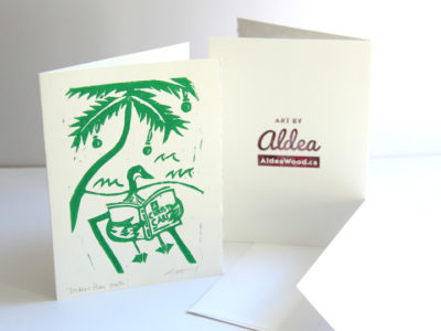 Dickens flies south, snowbird card - Image 3
