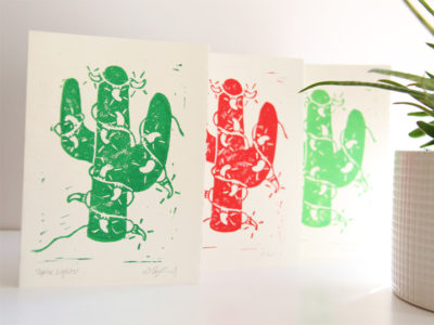 chile light cactus card