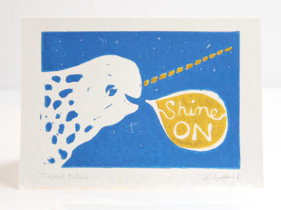 narwhal shine on card