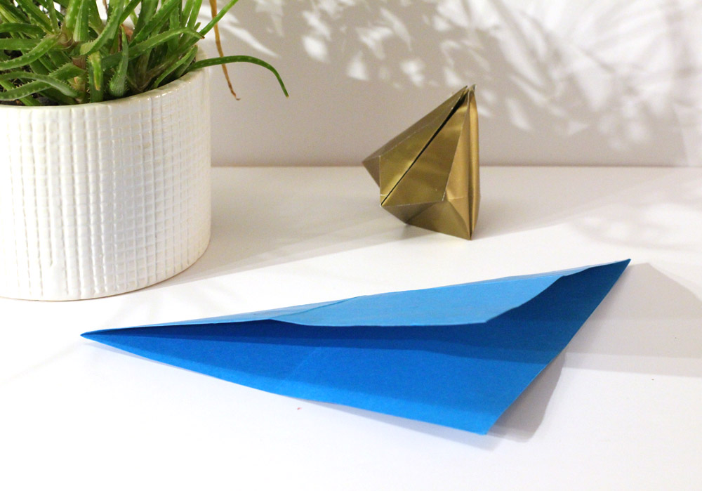 folded paper bell step 3