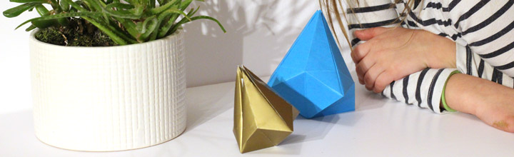 How to make a folded paper bell decoration