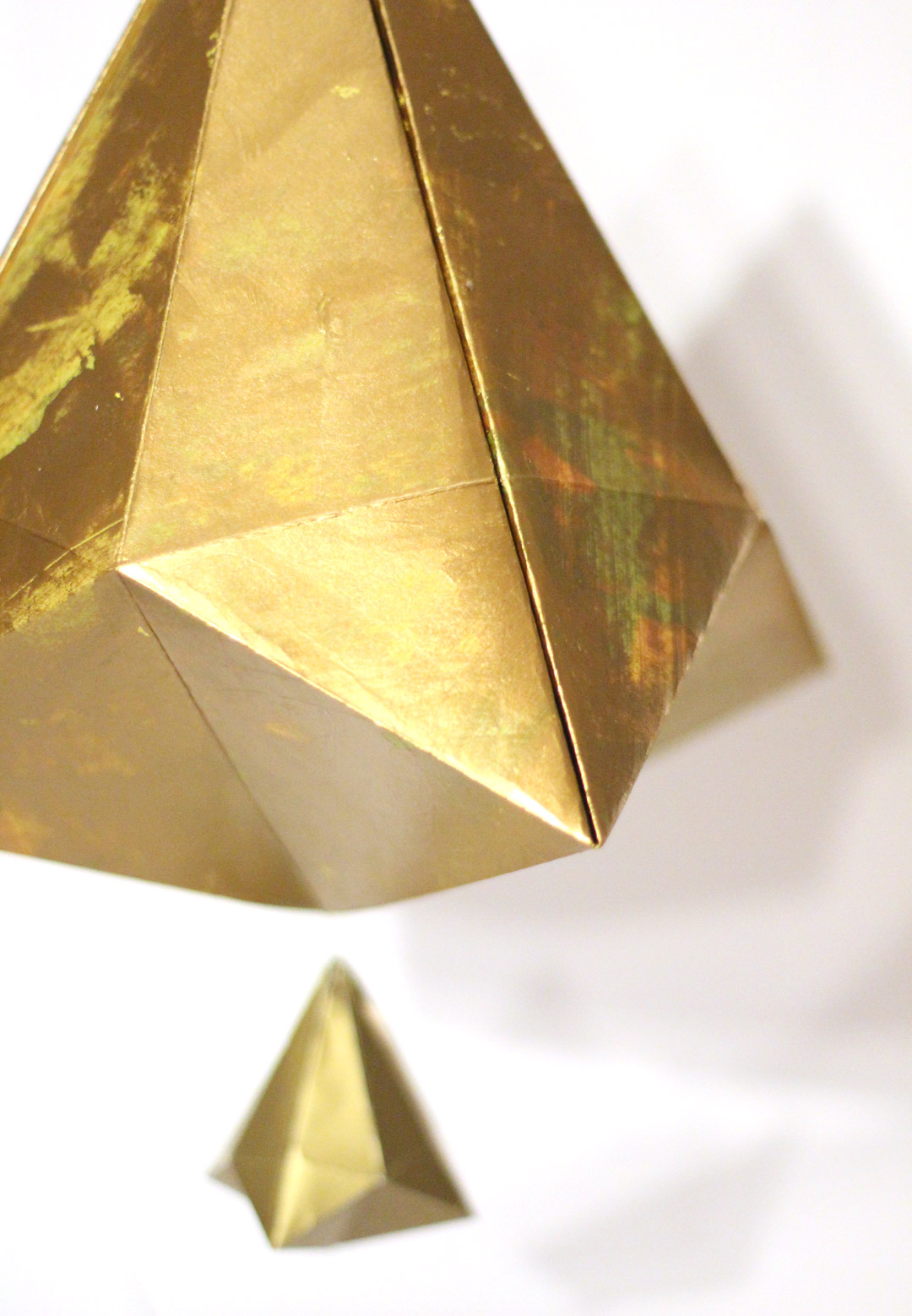 gold paper bell detail