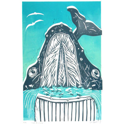 super big gulp baleen whale print